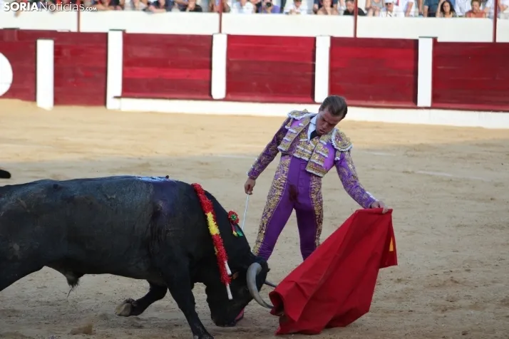Una imagen del festejo este sábado en Almazán. /Santos Gómez