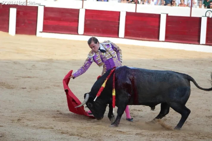Una imagen del festejo este sábado en Almazán. /Santos Gómez