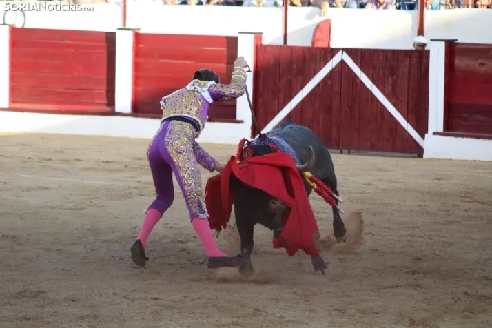 Una imagen del festejo este sábado en Almazán. /Santos Gómez