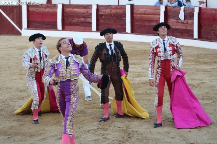 Una imagen del festejo este sábado en Almazán. /Santos Gómez