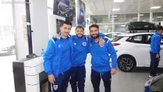 Foto 10 - Fotos: Untoria y el Numancia celebran su patrocinio con una visita al Concesionario