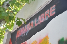 Mural Sáhara Libre banderizado. /SN