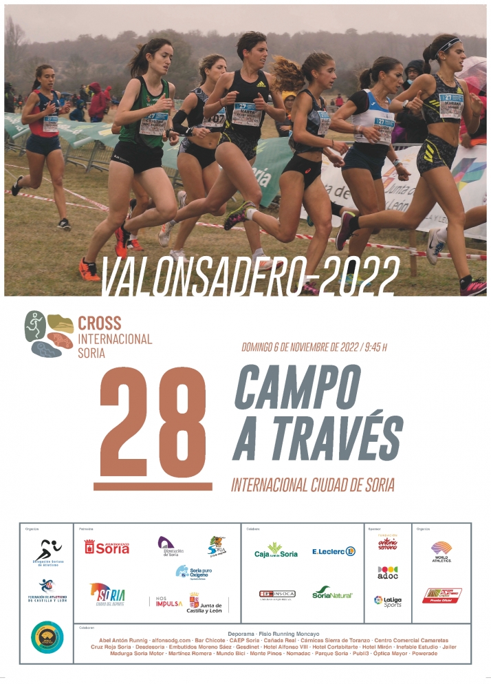 Marta Pérez, protagonista de la nueva cartelería del Cross de Soria