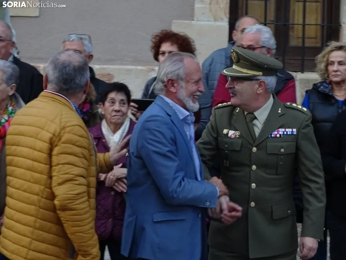 Una imagen del acto protagonizado por la Legión en Navaleno este jueves. /SN