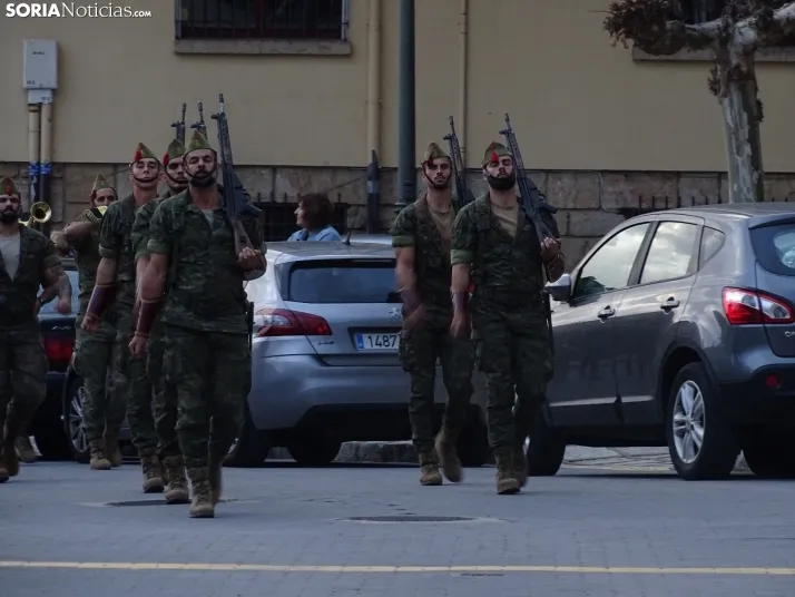 Una imagen del acto protagonizado por la Legión en Navaleno este jueves. /SN
