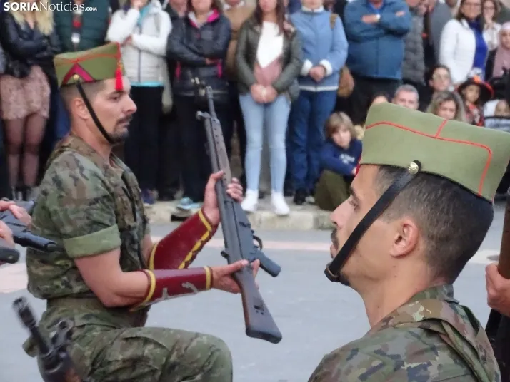 Una imagen del acto protagonizado por la Legión en Navaleno este jueves. /SN