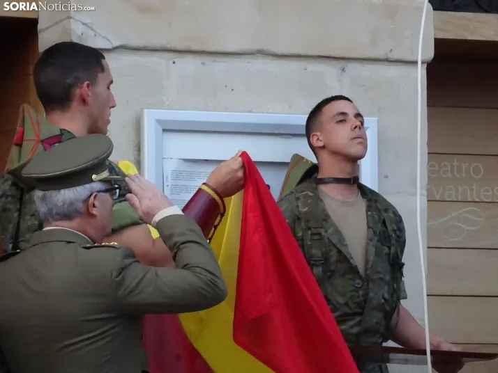 Una imagen del acto protagonizado por la Legión en Navaleno este jueves. /SN