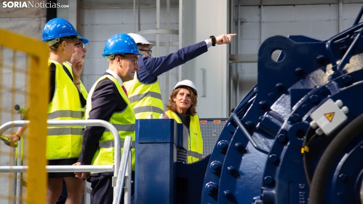 En imágenes: La vicepresidenta Teresa Ribera visita la fábrica de Siemens-Gamesa en Ágreda