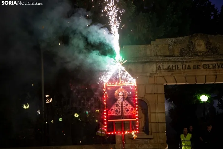 Procesión y traca en honor a San Saturio