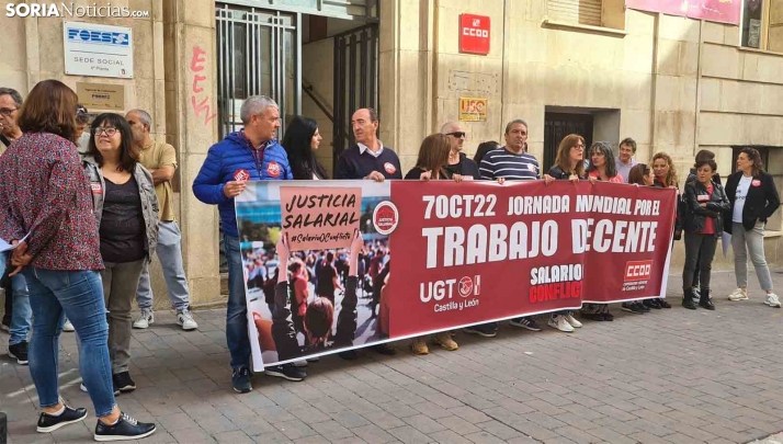 Los sindicatos exigen diginidad para el empleo