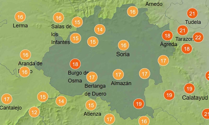El tiempo en Soria: Siguen mejorando los termómetros