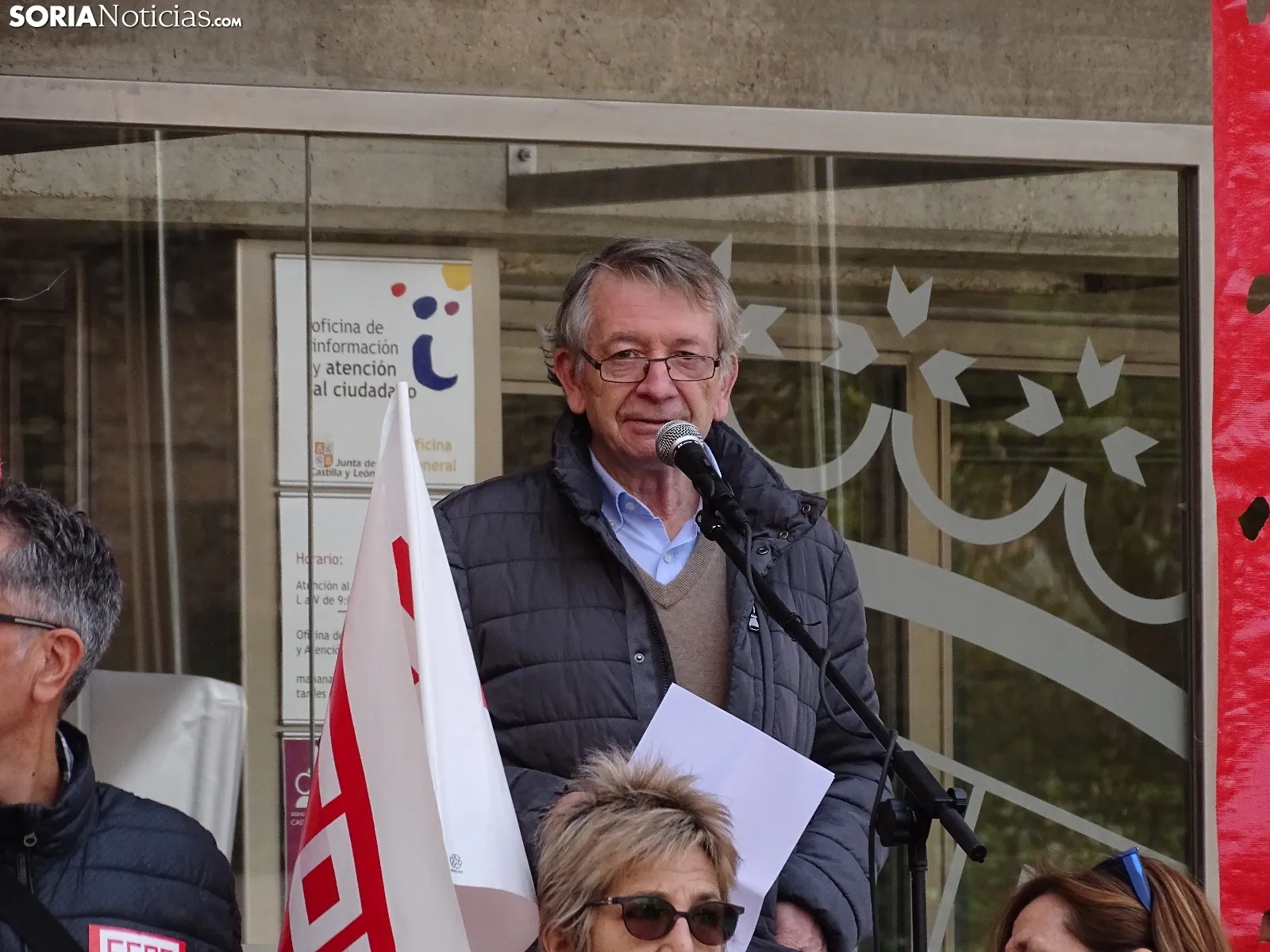 Una imagen de la manifestación convocada por CCOO este domingo. /SN