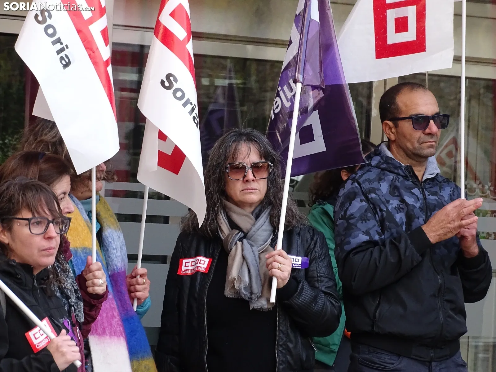 Una imagen de la manifestación convocada por CCOO este domingo. /SN