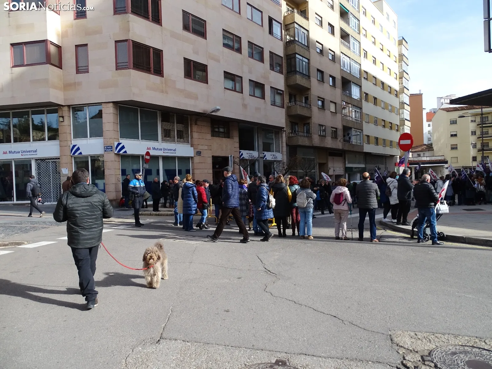 Una imagen de la manifestación convocada por CCOO este domingo. /SN
