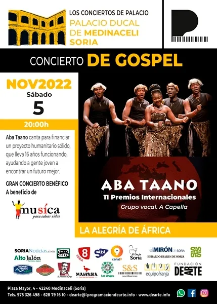 Foto 2 - Concierto solidario de gospel a Capella este s&aacute;bado en Medinaceli