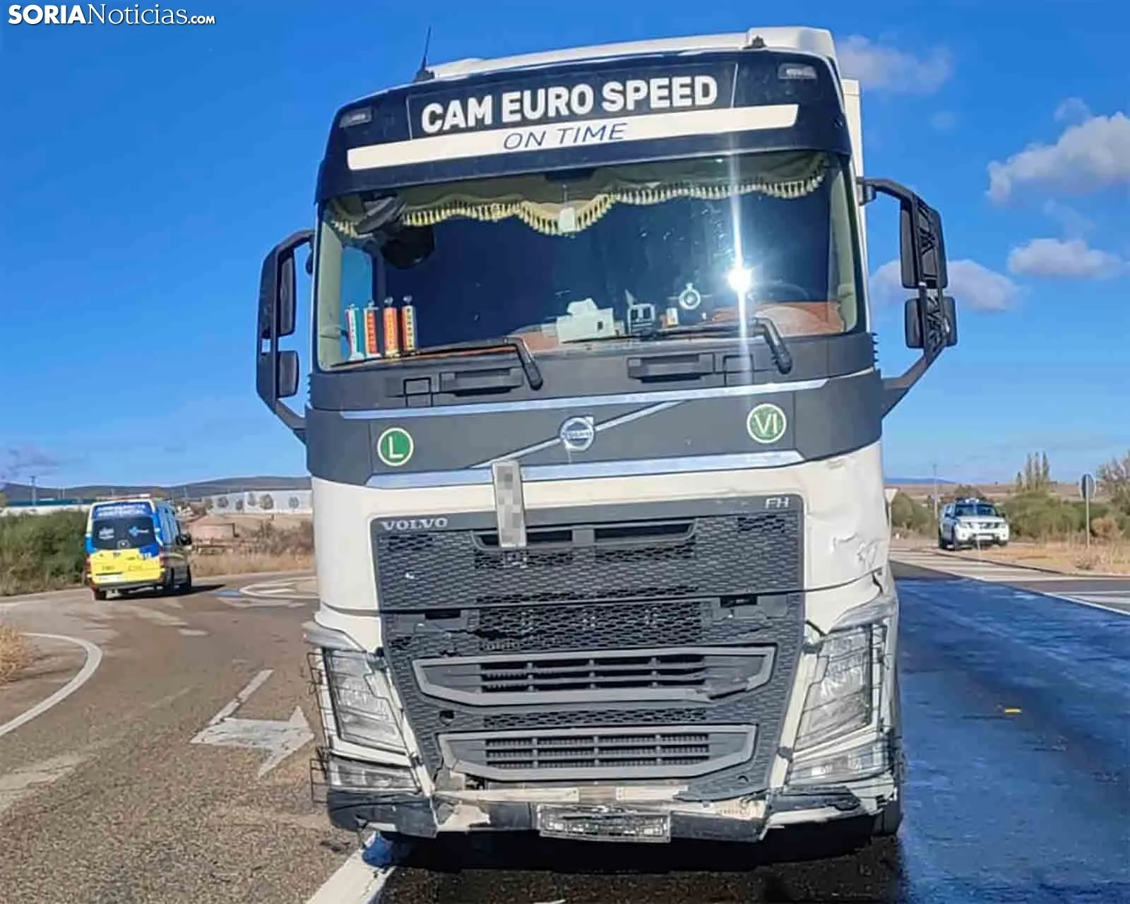 Imagen del camión siniestrado en el accidente. /SN