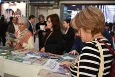 Una imagen de la jornada en el espacio expositivo de la Diputación en INTUR. /Dip.