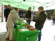 Una imagen del acto celebrado hoy en El Espolón convocado por Vox Soria. /SN