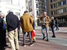 Una imagen del acto celebrado hoy en El Espolón convocado por Vox Soria. /SN