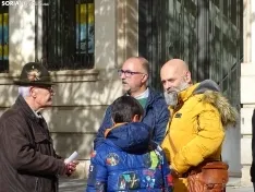 Una imagen del acto celebrado hoy en El Espolón convocado por Vox Soria. /SN