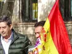 Una imagen del acto celebrado hoy en El Espolón convocado por Vox Soria. /SN
