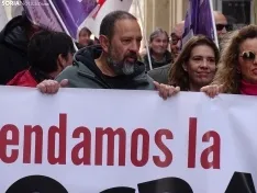 Una imagen de la manifestación convocada por CCOO este domingo. /SN