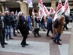 Una imagen de la manifestación convocada por CCOO este domingo. /SN