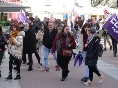 Una imagen de la manifestación convocada por CCOO este domingo. /SN