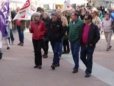 Una imagen de la manifestación convocada por CCOO este domingo. /SN