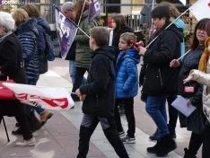 Una imagen de la manifestación convocada por CCOO este domingo. /SN