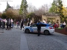 Una imagen de la manifestación convocada por CCOO este domingo. /SN