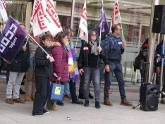 Una imagen de la manifestación convocada por CCOO este domingo. /SN