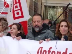 Una imagen de la manifestación convocada por CCOO este domingo. /SN