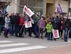 Una imagen de la manifestación convocada por CCOO este domingo. /SN