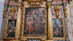 Restauración de dos retablos laterales en Inodejo. /SN