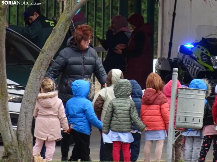 Una imagen de la jornada hoy en San Esteban de Gormaz. /SN