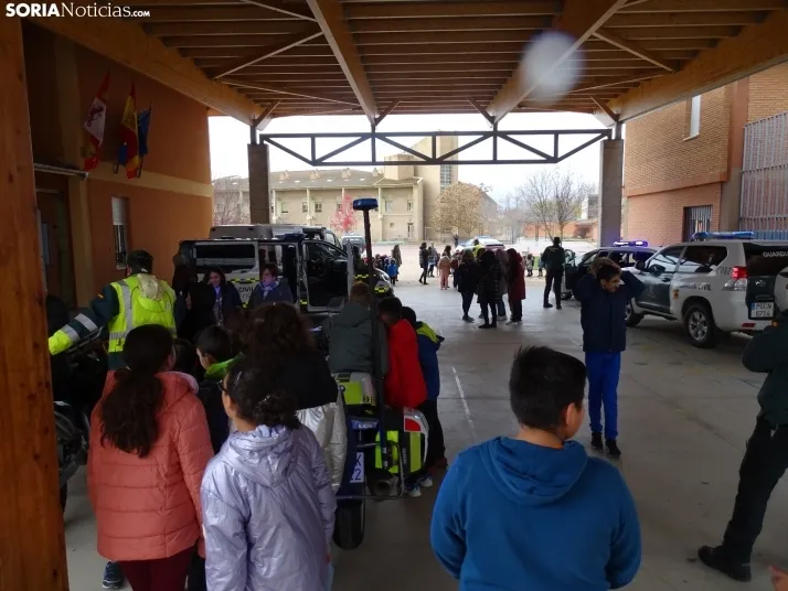 Una imagen de la jornada hoy en San Esteban de Gormaz. /SN