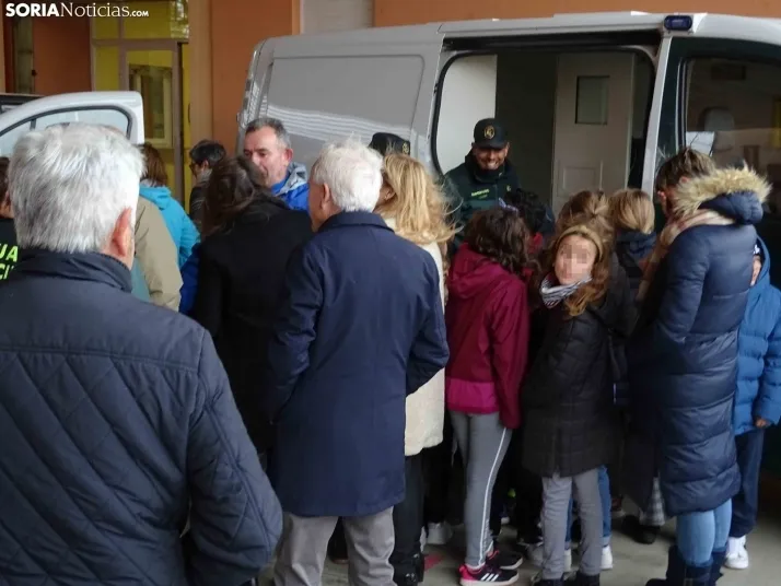 Una imagen de la jornada hoy en San Esteban de Gormaz. /SN