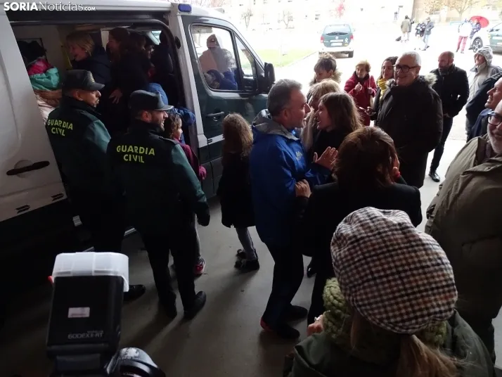Una imagen de la jornada hoy en San Esteban de Gormaz. /SN