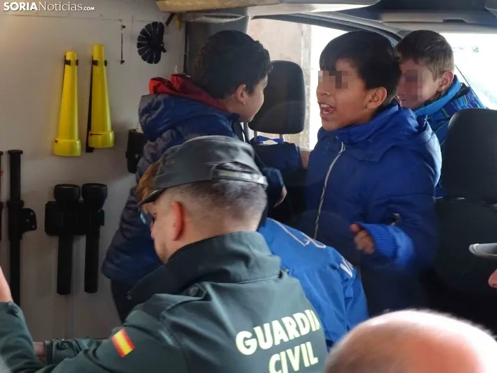 Una imagen de la jornada hoy en San Esteban de Gormaz. /SN