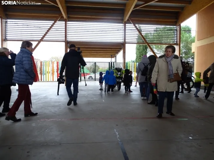 Una imagen de la jornada hoy en San Esteban de Gormaz. /SN