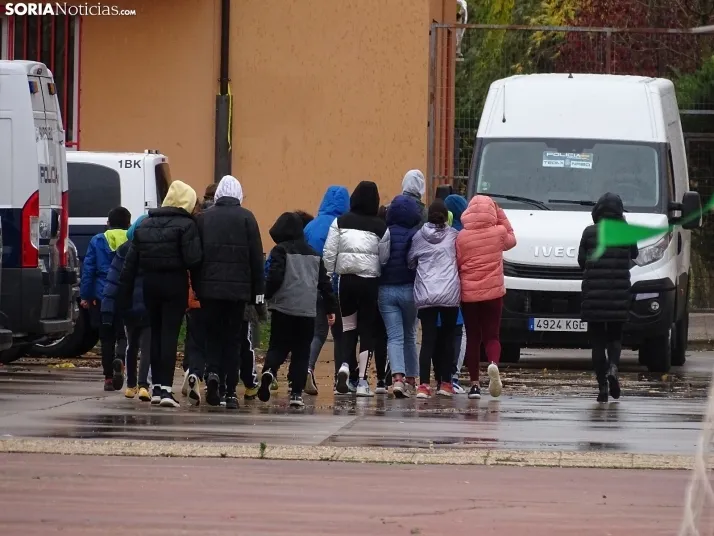 Una imagen de la jornada hoy en San Esteban de Gormaz. /SN