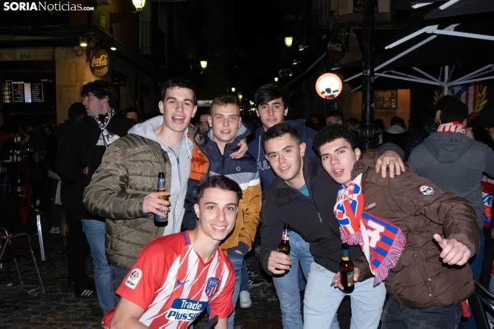 Gradas del Atlético de Madrid vs. Almazán