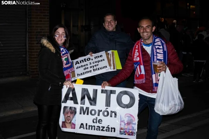 Gradas del Atlético de Madrid vs. Almazán
