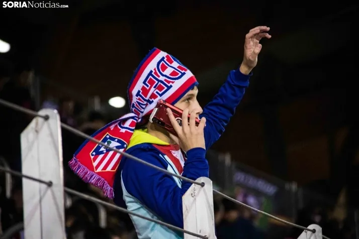 Gradas del Atlético de Madrid vs. Almazán
