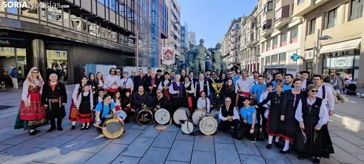 Una imagen de la presencia soriana en Pamplona. /SN