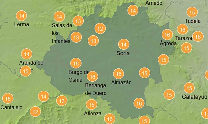 El tiempo en Soria: Mejoran las máximas