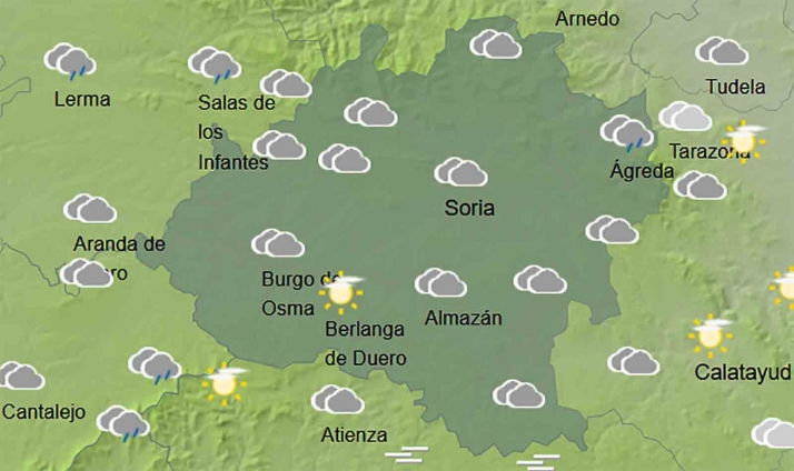 El tiempo en Soria: Continúan las precipitaciones