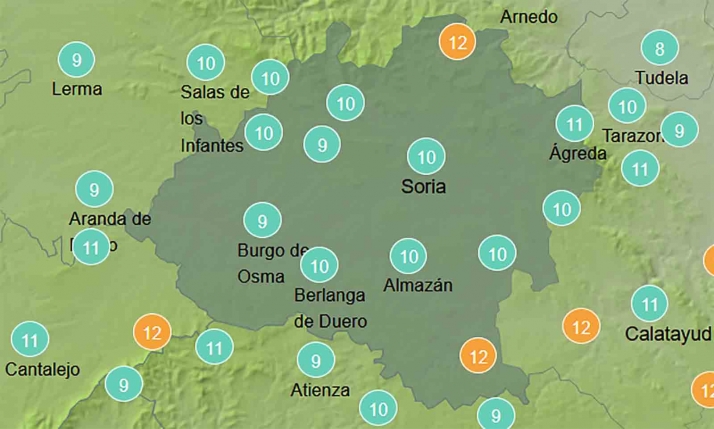 El tiempo en Soria: Probables chubascos al final del día
