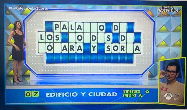 Un palacio de Soria, protagonista en el panel final de La Ruleta de la Suerte